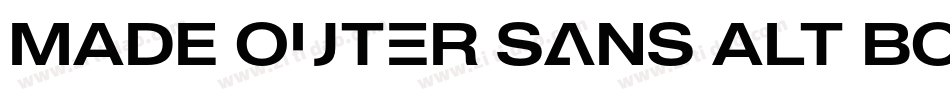MADE Outer Sans Alt Bold PERSONAL USE字体转换